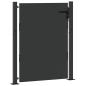 Preview: Gartentor Schwarz 110 x 155 cm Pulverbeschichteter Stahl