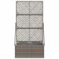 Preview: Gartenpflanzer mit Gitter Grau 70 x 30 x 135 cm Poly-Rattan
