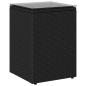 Preview: Beistelltisch Schwarz 35 x 35 x 50 cm Poly-Rattan
