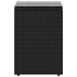 Preview: Beistelltisch Schwarz 35 x 35 x 50 cm Poly-Rattan