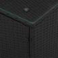 Preview: Beistelltisch Schwarz 35 x 35 x 50 cm Poly-Rattan