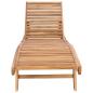Preview: Sonnenliege Massivholz Teak Braun