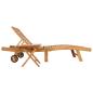 Preview: Sonnenliege 2 stk. Massivholz Teak Braun