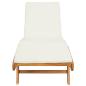 Preview: Sonnenliege Polyester Braun und Creme