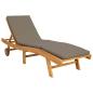 Preview: Sonnenliege Polyester Braun und Taupe