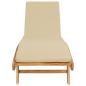 Preview: Sonnenliege Polyester Braun und Beige
