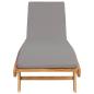Preview: Sonnenliege Polyester Braun und Hellgrau