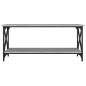 Preview: Couchtisch Grau Sonoma 100x45x45 cm Holzwerkstoff und Eisen