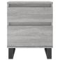 Preview: Nachttische 2 Stk. Grau Sonoma 40x35x50 cm Holzwerkstoff