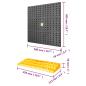Preview: Werkzeugwand 500x1000 mm 50 Haken PP