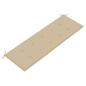 Preview: Batavia-Bank mit Beigem Kissen 150 cm Massivholz Teak