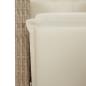 Preview: 5-tlg. Garten-Essgruppe mit Kissen Beige Poly Rattan
