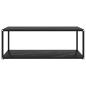 Preview: Couchtisch Schwarz 100x50x35 cm Hartglas