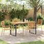 Preview: ARDEBO.de - Garten Essgruppe 5 stk. Beige Massivholz Akazie