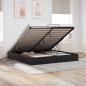 Preview: ARDEBO.de - Ottoman Bettgestell Schwarz King Size Kunstleder