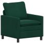 Preview: Sofa Set 2 stk. Dunkelgrün Samt