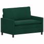 Preview: Sofa Set 2 stk. Dunkelgrün Samt