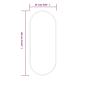 Preview: Wandspiegel Silbern 60x25 cm Oval