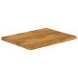 Preview: Tischplatte mit Baumkante 80x60x3,8 cm Massivholz Mango