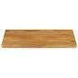 Preview: Tischplatte mit Baumkante 80x60x3,8 cm Massivholz Mango
