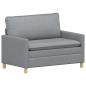 Preview: Sofa Hellgrau 126 x 81 x 87,5 cm