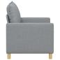 Preview: Sofa Hellgrau 126 x 81 x 87,5 cm