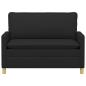 Preview: Sofa Schwarz 126 x 81 x 87,5 cm
