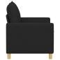 Preview: Sofa Schwarz 126 x 81 x 87,5 cm
