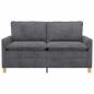 Preview: Sofa Dunkelgrau 156 x 81 x 87,5 cm Polyester