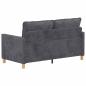 Preview: Sofa Dunkelgrau 156 x 81 x 87,5 cm Polyester