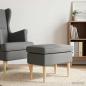 Preview: ARDEBO.de - Hocker Dunkelgrau 55 x 35 x 41 cm