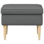Preview: Hocker Dunkelgrau 55 x 35 x 41 cm