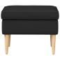 Preview: Hocker Schwarz 55 x 35 x 41 cm