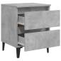 Preview: Nachttische 2 Stk. Betongrau 40x35x50 cm Holzwerkstoff