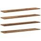 Preview: Regalbrett 3 Ebenen 4 stk. 100 x 20 x 1.5 cm Holzwerkstoff