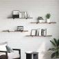 Preview: Regalbrett 3 Ebenen 4 stk. 100 x 20 x 1.5 cm Holzwerkstoff
