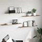Preview: ARDEBO.de - Regalbrett 3 Ebenen 4 stk. 100 x 20 x 1.5 cm Holzwerkstoff