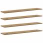 Preview: Regalbrett 3 Ebenen 4 stk. 100 x 20 x 1.5 cm Holzwerkstoff