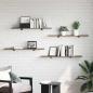 Preview: Regalbrett 3 Ebenen 4 stk. 100 x 20 x 1.5 cm Holzwerkstoff