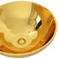 Preview: Waschbecken 32,5 x 14 cm Keramik Golden