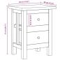 Preview: Nachttisch Massives Mahagoniholz 40x30x51 cm