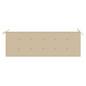 Preview: Stapelbare Gartenbank mit Auflage 159 cm Massivholz Teak