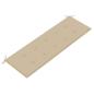 Preview: Stapelbare Gartenbank mit Auflage 159 cm Massivholz Teak