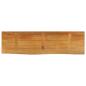 Preview: Tischplatte mit Baumkante 110x30x3,8 cm Massivholz Mango