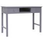 Preview: Schreibtisch Grau 110×45×76 cm Holz