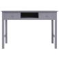 Preview: Schreibtisch Grau 110×45×76 cm Holz