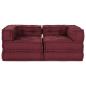 Preview: ARDEBO.de - Modulare Sofagarnitur 2 pcs Kastanienbraun 140 x 70 x 56 cm