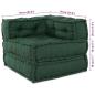 Preview: Modulare Sofagarnitur 3 pcs Grün Stoff