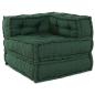 Preview: Modulare Sofagarnitur 3 pcs Grün Stoff