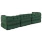 Preview: Modulare Sofagarnitur 3 pcs Grün Stoff
